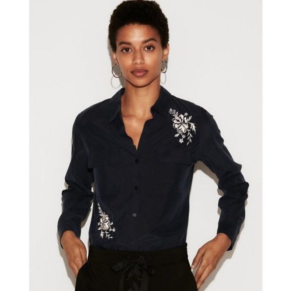 NWT Express Embroidered City Shirt XS - Picture 1 of 2
